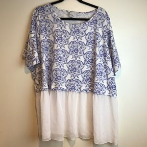 ASOS CURVE FLORAL TEE